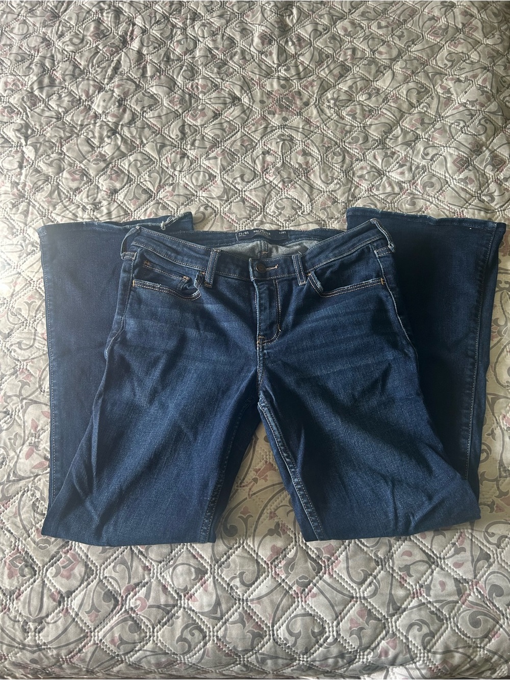 Hollister Dark Blue Women's Low Rise Boot Jeans